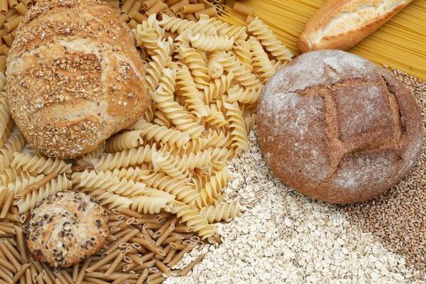 Processed carbohydrates including bread and pasta