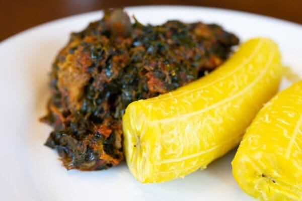 get fit in style with steamed plantain and vegetables